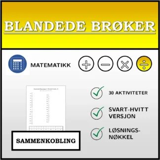 Sammenkoblingsoppgave: Blandede brøker