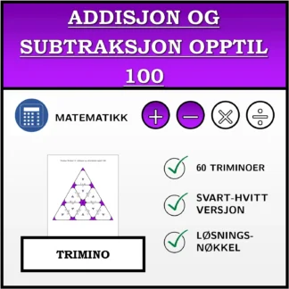 Trimino: Addisjon og subtraksjon opptil 100