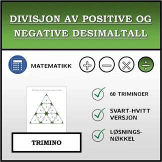 Trimino: Divisjon av positive og negative desimaltall