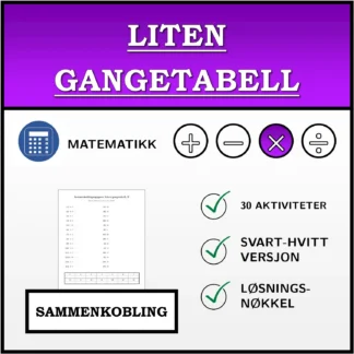 Sammenkoblingsoppgave: Liten gangetabell