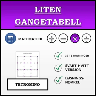 Tetromino: Liten gangetabell