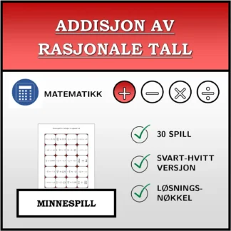 Memoryspill: Addisjon av rasjonale tall