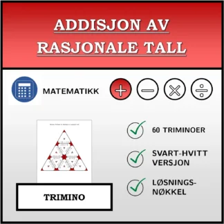 Trimino: Addisjon av rasjonale tall