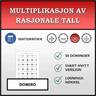Domino: Multiplikasjon av rasjonale tall