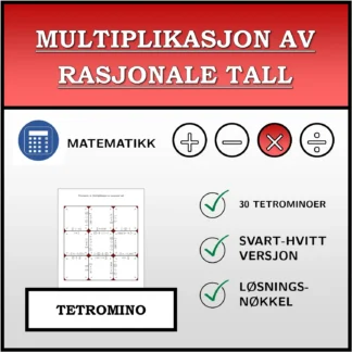 Tetromino: Multiplikasjon av rasjonale tall