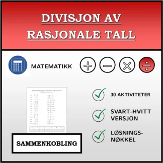 Sammenkoblingsoppgave: Divisjon av rasjonale tall