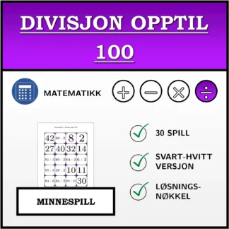 Memoryspill: Divisjon opptil 100