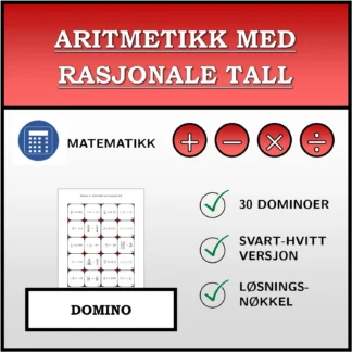 Domino: Aritmetikk med rasjonale tall