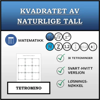 Tetromino: Kvadratet av naturlige tall