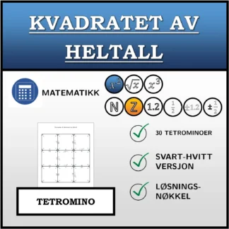 Tetromino: Kvadratet av heltall
