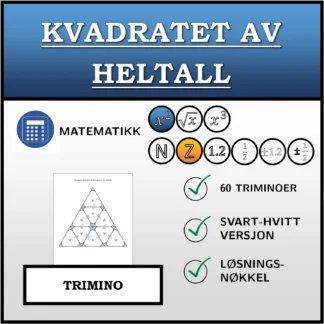 Trimino: Kvadratet av heltall