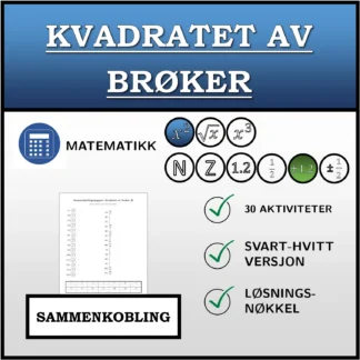 Sammenkoblingsoppgave: Kvadratet av brøker
