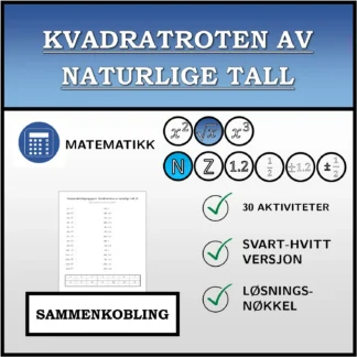 Sammenkoblingsoppgave: Kvadratroten av naturlige tall
