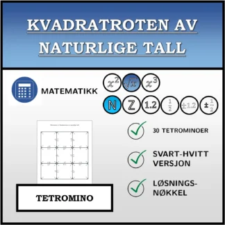 Tetromino: Kvadratroten av naturlige tall