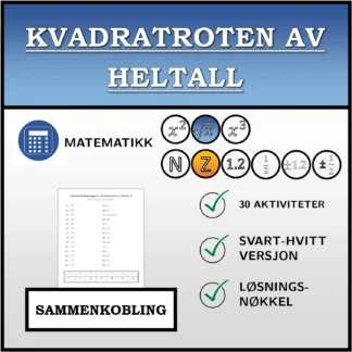 Sammenkoblingsoppgave: Kvadratroten av heltall