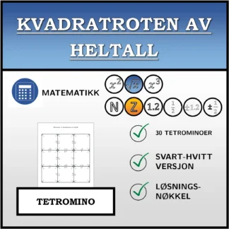Tetromino: Kvadratroten av heltall
