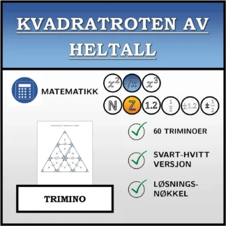 Trimino: Kvadratroten av heltall