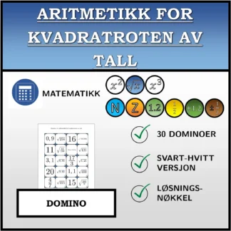 Domino: Aritmetikk for kvadratroten av tall