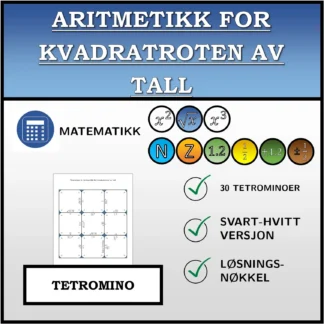 Tetromino: Aritmetikk for kvadratroten av tall