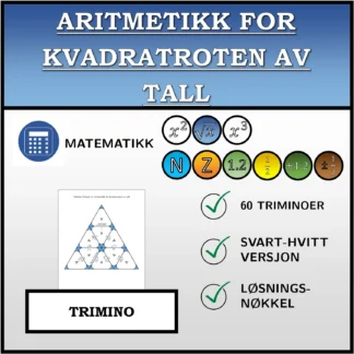 Trimino: Aritmetikk for kvadratroten av tall