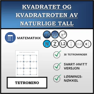 Tetromino: Kvadratet og kvadratroten av naturlige tall